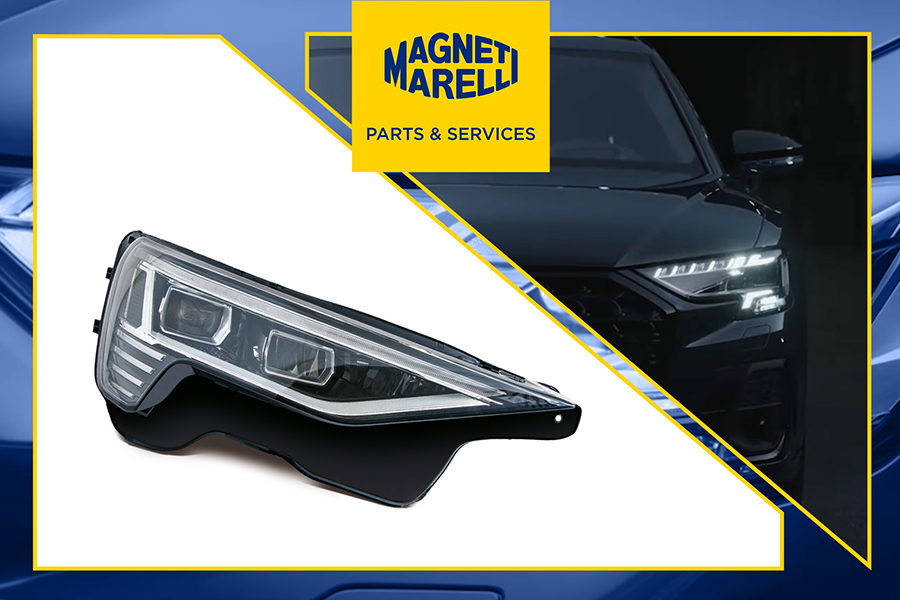 Proiettore Magneti Marelli: ricambio illuminazione di primo impianto per automotive
